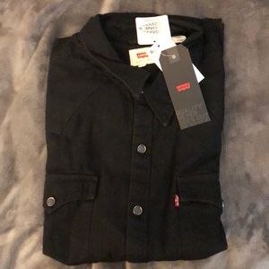 NWT Levi’s XL black cowboy shirt.